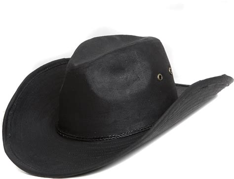 Men's Black 100% Waxed Leather Stetson Style Cowboy Hat Available in a ...