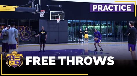 Lakers Practice: Free Throws! Free Throws! Free Throws! - YouTube