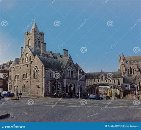 Gothic Architecture of the Dublinia Museum, Dublin Ireland Editorial ...