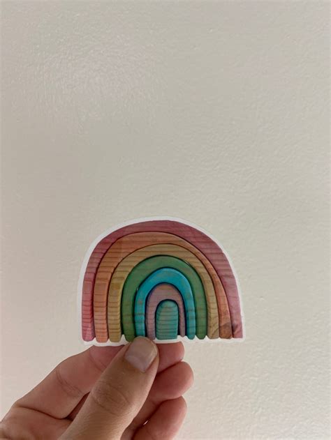 Rainbow Sticker - Etsy