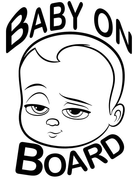 Boss Baby - Baby on Board | Boss baby, Logo sticker, Tag design