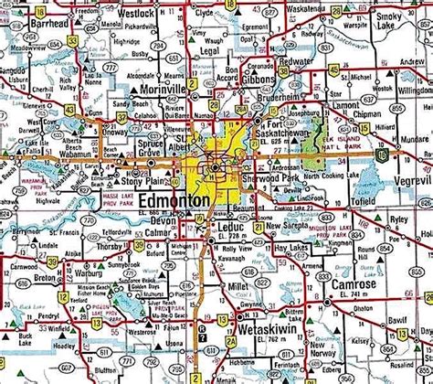 Printable Map Of Edmonton