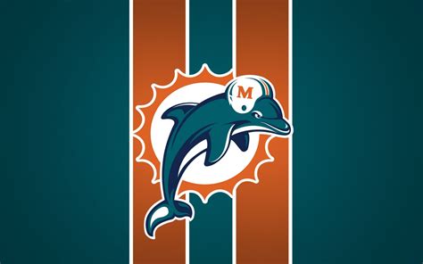 Miami Dolphins Logo Wallpaper | PixelsTalk.Net