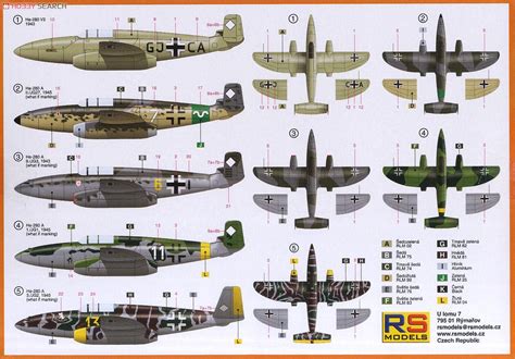 Heinkel He-280 V2 with Jumo 004 Engine (Plastic model) Color1