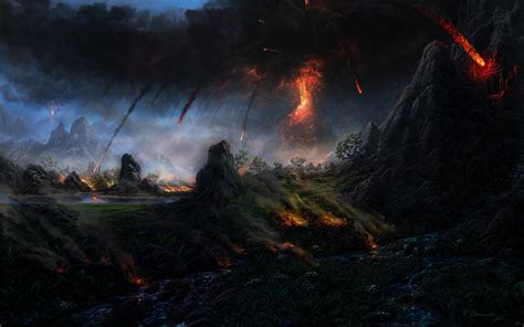 Volcano Eruption by Fel-X on DeviantArt