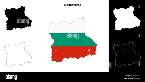 Blagoevgrad province outline map set Stock Vector Image & Art - Alamy