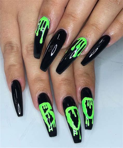 Halloween Acrylic Nails Art Designs & Ideas 2019 | Fabulous Nail Art ...