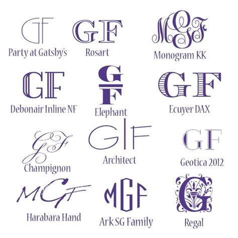 Free Monogram Fonts | My Graphic Fairy | Cricut monogram font, Cricut ...