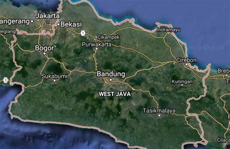 Peta Jawa BARAT Lengkap HD (Google Map)