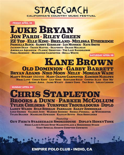 Stagecoach Festival Announces 2023 Lineup With Luke Bryan, Kane Brown ...