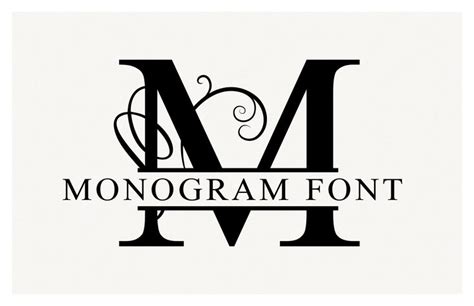 Split Monogram Font & Vectors | Free monogram fonts, Monogram fonts ...