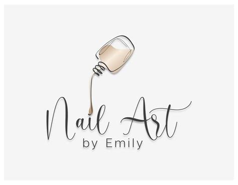 Nail Art Logo Design Nail Studio Logo Custom Nail Studio | Etsy | Nail ...