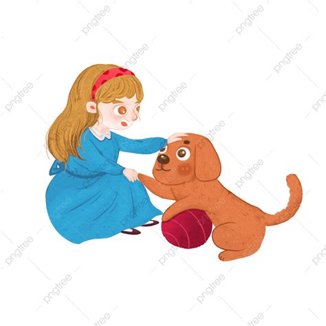 Girl And Puppy, Girl, Dog, Puppy PNG Transparent Clipart Image and PSD ...