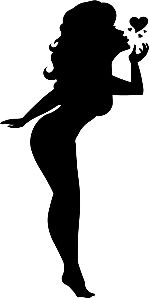 pin up girl silhouette clipart 10 free Cliparts | Download images on ...