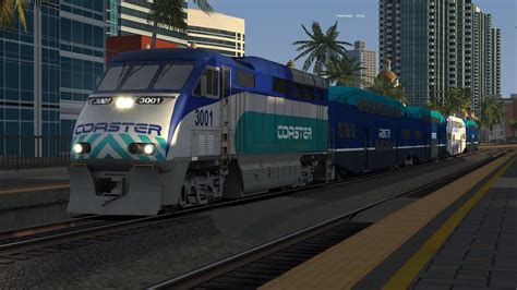 TRAIN SIMULATOR CLASSIC - NCTD Coaster train to Oceanside with a F59PHI ...