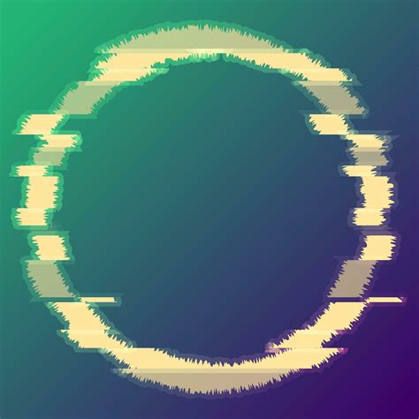 Abstract glitch effect luminous circle background 34326980 Vector Art ...