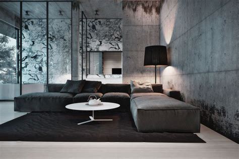 21 Amazing Living Room Designs With Concrete Wall