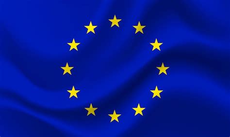 Premium Vector | A flag with the stars of the european union.