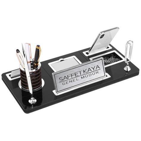 Personalized Luxury Desk Name Plate Black Wooden Desk Name Plate With ...