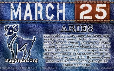 March 25 Zodiac Horoscope Birthday Personality - SunSigns.Org