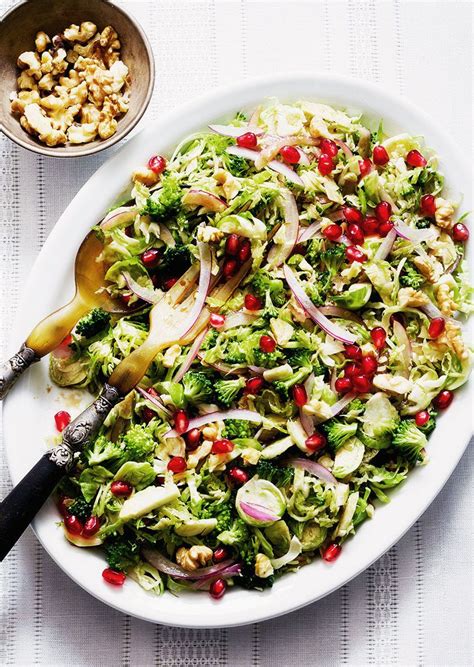 Broccoli Brussels Sprout Salad with Honey Dijon Vinaigrette — Eatwell101