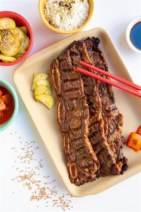 Korean Bbq Short Ribs Sides : Korean Grilled Beef Ribs Recipe ...