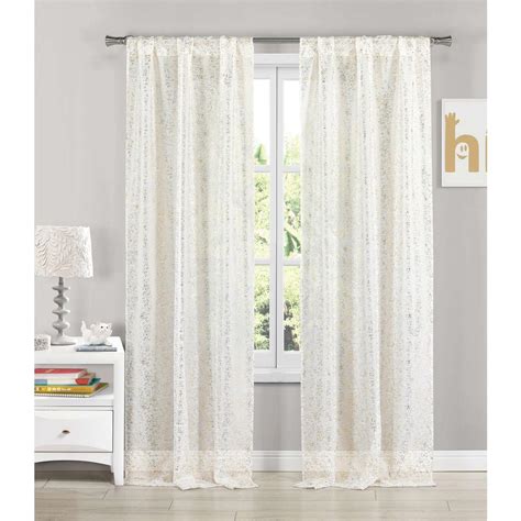 white and gold curtains