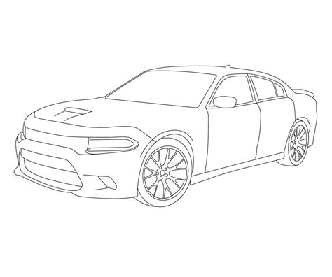 Introducir 55+ imagen dibujos de dodge charger para colorear - Abzlocal.mx