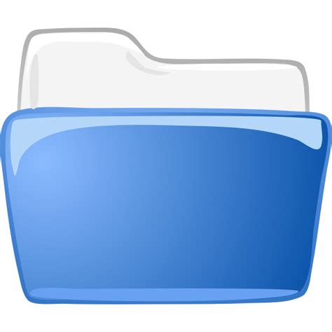 Blue folder icon | Free SVG