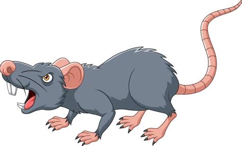 Cartoon rat with angry expression | Cartoon rat, Angry expression, Cartoon