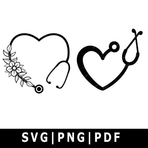 Nurse Heart svg, PNG, PDF, Cricut, Silhouette, Cricut svg, Silhouette ...