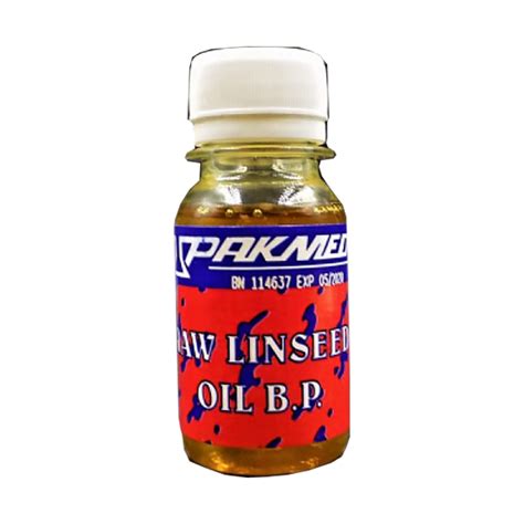 Pakmed Linseed Raw Oil 50ml - Med365