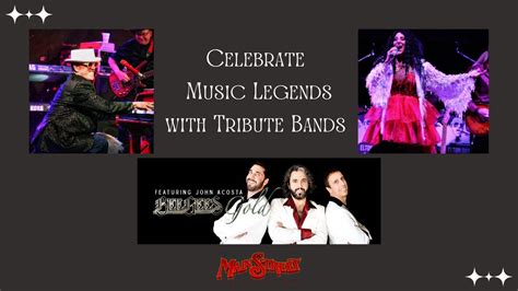 Celebrate Music Legends with Tribute Bands - Main Street Crossing