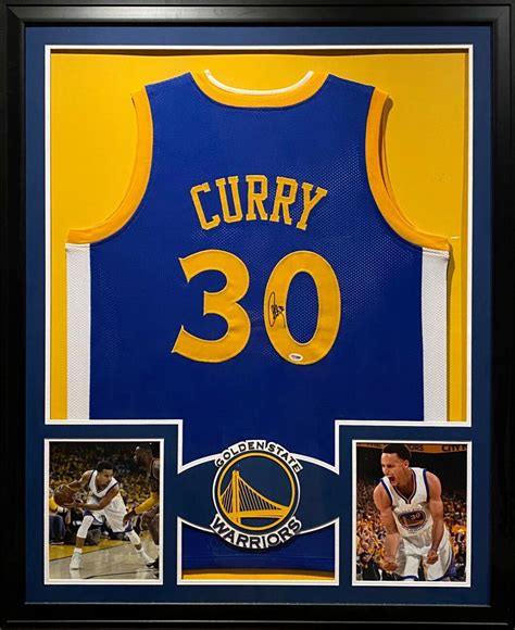 Steph Curry Autographed Signed Framed Jersey PSA/DNA Autograph Golden ...