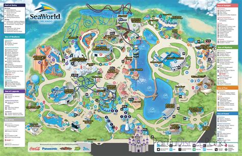 Theme Park Brochures SeaWorld Orlando Map 2021 - Free Download - Theme ...