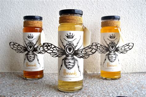 Harrods Honey Label on Behance Honey Packaging, Unique Packaging ...