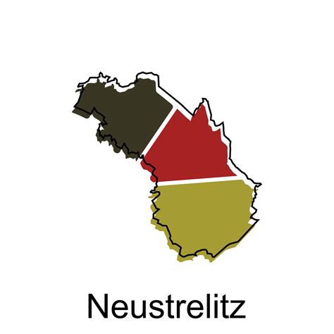 vector map of Neustrelitz modern outline, High detailed vector ...