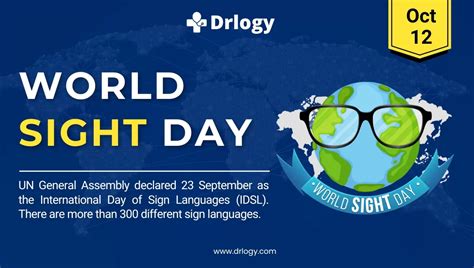 World Sight Day October 12th, 2024: History and Importance - Drlogy