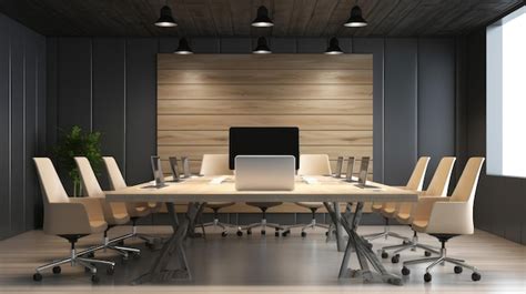 Premium AI Image | Modern simple office meeting room design