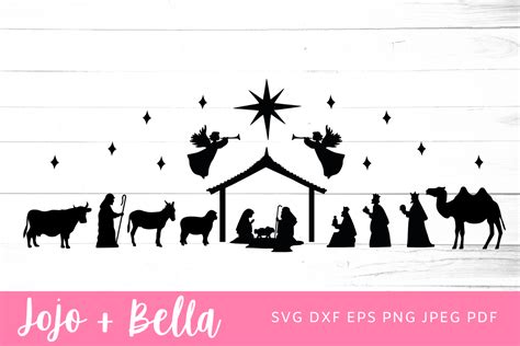 Nativity Svg, Nativity Scene Svg, Nativi Graphic by Jojo & Bella ...