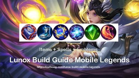 Lunox Build Mobile Legends 2023: Items, Emblems & Combo | Zathong - YouTube