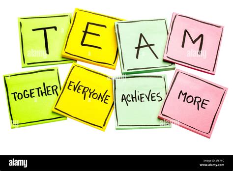 TEAM acronym (together everyone achieves more), teamwork motivation ...