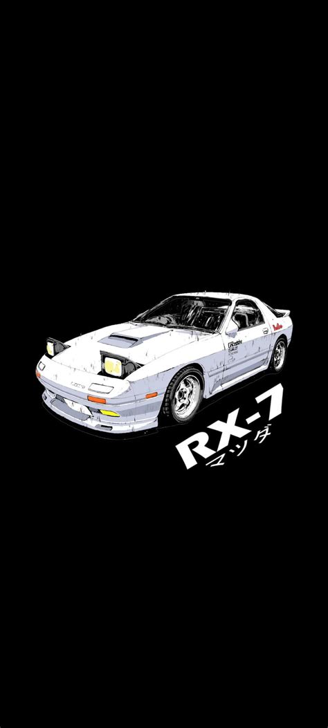 Initial D Mazda Rx-7 FC3S wallpaper that i made from 2 google images ...