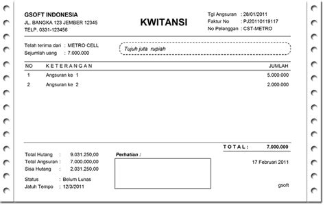 Download File Template Kwitansi Kosong, Format Word dan Excel | Jenis ...