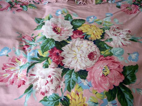 SHABBY VINTAGE RALPH LAUREN CYNTHIA PINK FLORAL KING DUVET | eBay ...