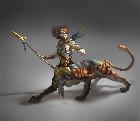 64/100 - Feline Centaur, Sebastian Horoszko on ArtStation at https ...