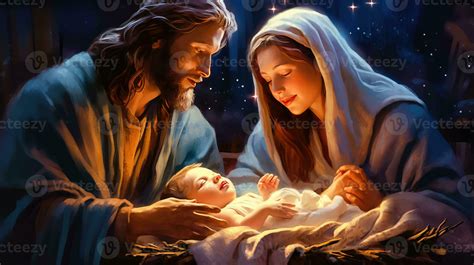 Miracle of Christmas - Biblical Nativity of Jesus Christ - Generative ...