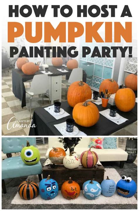 Pumpkin Painting Party - Crafts by Amanda - Halloween Crafts