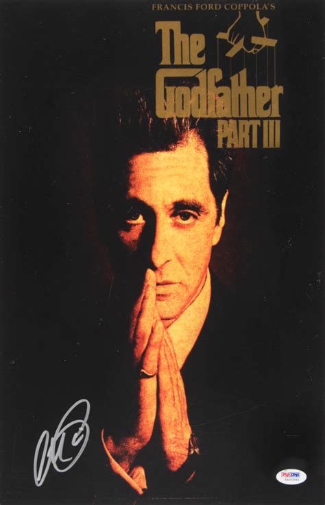 Al Pacino Signed "The GodFather Part III" 11x17 Movie Poster (PSA COA ...