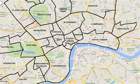 Map Of London England Neighborhoods Map London Neighbourhoods | London ...